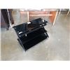 Image 2 : BLACK AND GLASS TV STAND