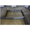 Image 8 : LARGE DARK GREY 3 PIECE SECTIONAL WITH STORAGE CHAISE AND PULL OUT SECTION - 10 FOOT WIDE, SOFA SIDE