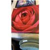 Image 1 : LARGE ROSE PRINT ON CANVAS