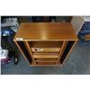Image 2 : TEAK MADE IN DENMARK ROLLING SHELF CD RACK WITH DRAWERS