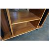 Image 8 : TEAK MADE IN DENMARK ROLLING SHELF CD RACK WITH DRAWERS