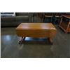 Image 1 : DROPLEAF SPRING LOADED OAK COFFEE TABLE/DINING TABLE