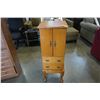 Image 2 : OAK LIFT TOP JEWELRY CABINET