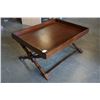 Image 1 : MAHOGANY FINISH COFFEE TABLE