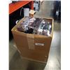 Image 1 : BOX OF NEW BROWN, WHITE AND BLACK HAIR TIE FLOWERS