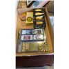 Image 2 : BOX OF PRINTABLE IPAD COVERS WITH TRAY OF NEW DARTS LED CANDLES AND COMPASSES