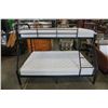 Image 1 : BLACK METAL BUNKBED WITH BOTH MATTRESSES