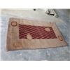 Image 1 : RED AND BROWN TUFTED AREA CARPET 59 X 95 INCHES 100% WOOL HAND MADE IN INDIA
