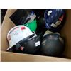 Image 2 : Box of lost property hard hats, bicycle helmets and more