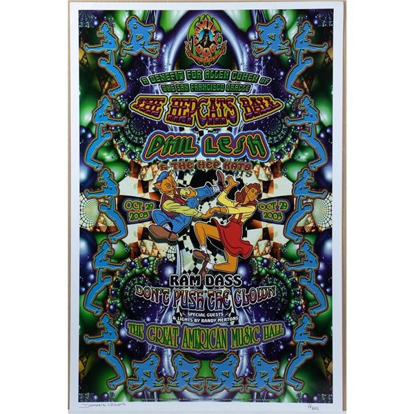 (3) Dennis Loren & Howard Krouk-Phil Lesh & The Hep Kats/The Great American Music Hall posters