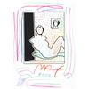 Image 2 : Peter Max- Original Mixed Media with Watercolor and Color Pencil "Neo Pop Series: Neo R2F83"