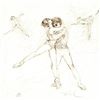 Image 2 : "Pas de Deux" Limited Edition Lithograph by Edna Hibel (1917-2014), Numbered and Hand Signed with Ce
