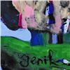 Image 2 : Jenik Cook, Framed Original Acrylic Painting on Canvas, Hand Singed with Letter of Authenticity.