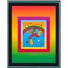 Image 2 : Peter Max- Original Lithograph "Cosmic Jumper on Blends"