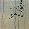 Image 2 : Gail Rodgers, "Leonardo's Horse" Hand Signed Original Hand Pulled Silkscreen Mixed Media on Canvas w