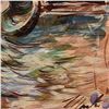 Image 2 : Marta Wiley, Framed Original Mixed Media Painting on Canvas, Hand Signed and Thumb Printed with Lett
