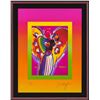 Image 2 : Peter Max- Original Lithograph "Angel with Hearts on Blends II"
