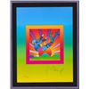 Image 2 : Peter Max- Original Lithograph "Cosmic Flyer on Blends"