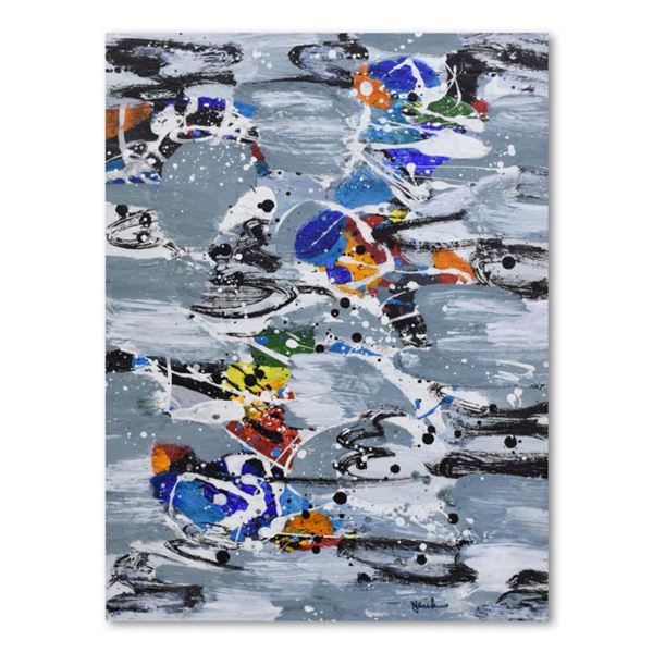 Jenik Cook, Original Acrylic Painting on Canvas, Hand Singed with Letter of Authenticity.