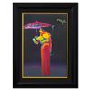 Image 1 : Peter Max- Original Mixed Media "Umbrella Man with Cane"