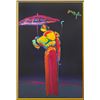 Image 2 : Peter Max- Original Mixed Media "Umbrella Man with Cane"
