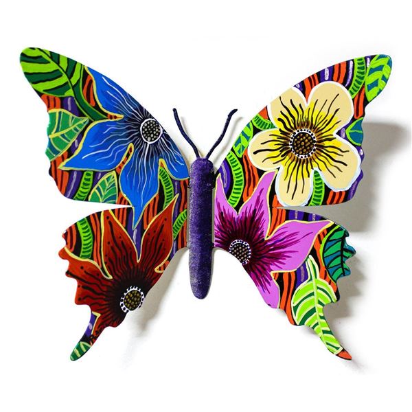 Patricia Govezensky- Original Painting on Cutout Steel "Butterfly CXX"