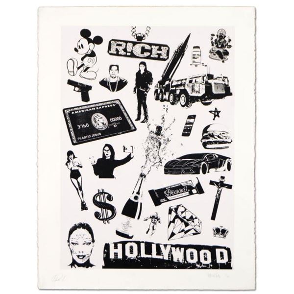 Padhia Avocado, "False Idols I: Plastic Jesus" Limited Edition Silkscreen, Numbered Hand Signed with