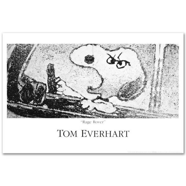 "Rage Rover" Fine Art Poster by Renowned Charles Schulz Protege Tom Everhart.