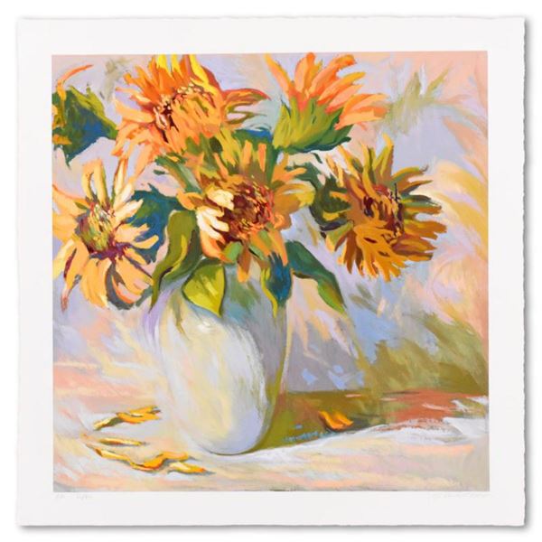 S. Burkett Kaiser, "Sunflowers" Limited Edition, AP Numbered and Hand Signed with Letter of Authenti