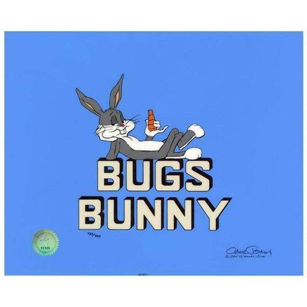 Chuck Jones "Title "Bugs Bunny"" Hand Signed, Hand Painted Limited Edition Sericel.