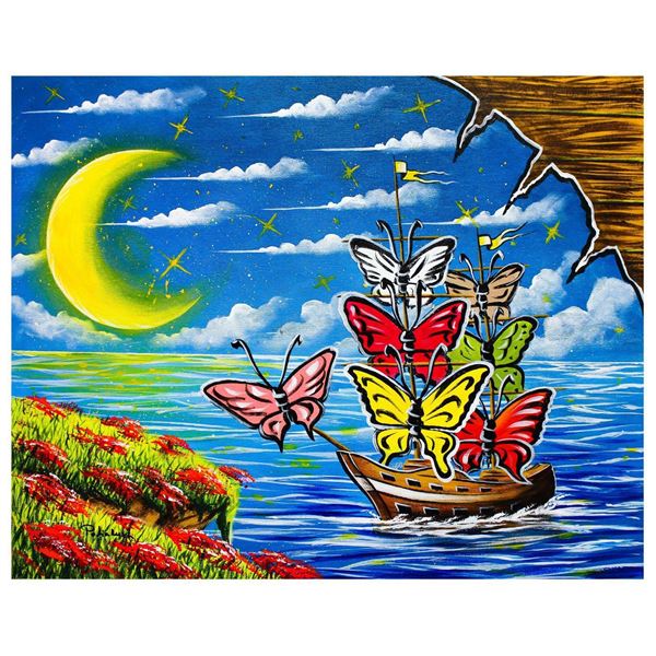 Eugene Poliarush- Original Oil on Canvas "Beautiful Night"