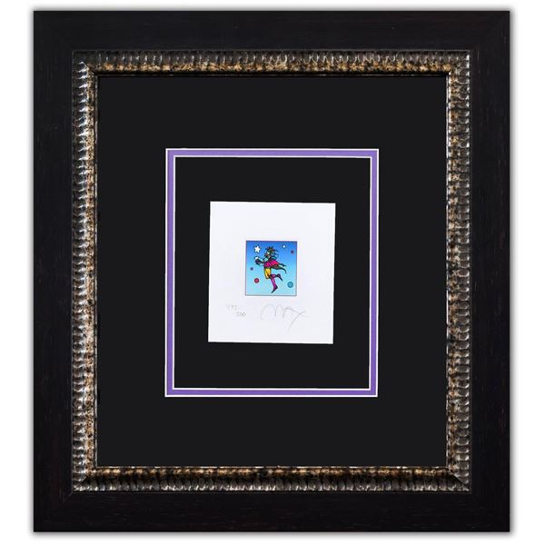 Peter Max- Original Lithograph "Star Catcher on Blue"