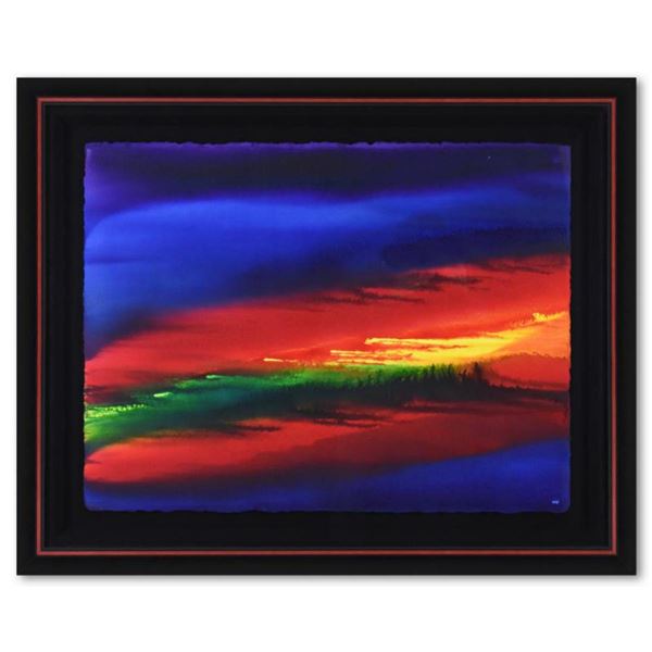 Wyland, "Color Theory 3" Framed Original Watercolor Painting Hand Signed with Letter of Authenticity