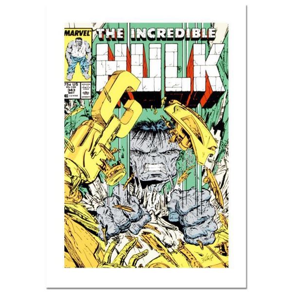 Stan Lee Signed, "The Incredible Hulk #343" Numbered Marvel Comics Limited Edition Canvas by Todd Ma