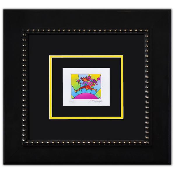 Peter Max- Original Lithograph "Flower Jumper over Sunrise on Blends II"