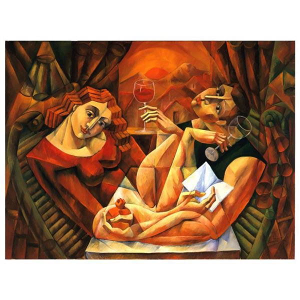 Yuroz, "Before Sunset" Hand Signed Limited Edition Serigraph on Canvas with Certificate of Authentic