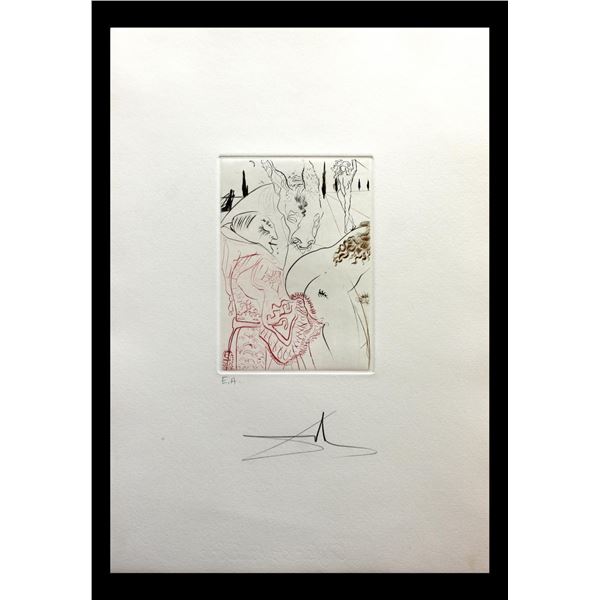 Salvador Dali- Original Engravings in color "Le Jument de Compere Pierre"