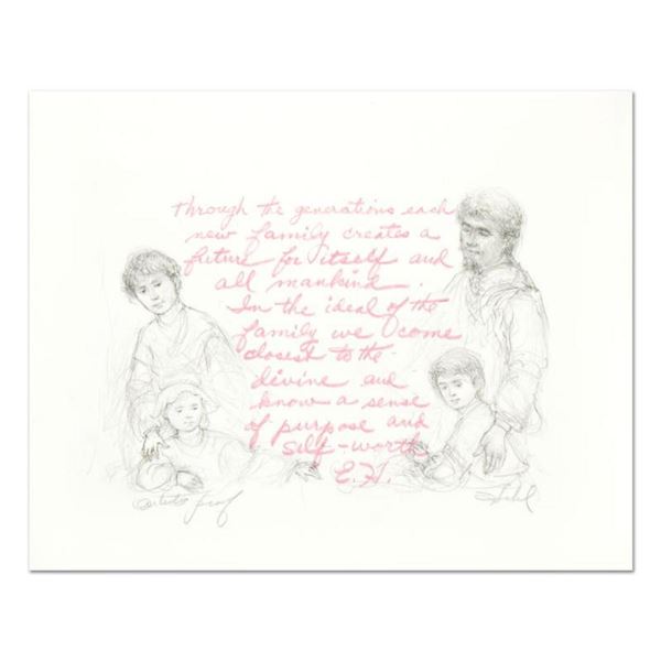 Edna Hibel (1917-2014), "Through the Generations" Limited Edition Lithograph, Numbered and Hand Sign