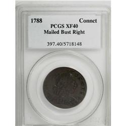 1788 COPPER Connecticut Copper, Mailed Bust