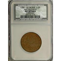 1787 Machin's Mills AU50 Details NCS