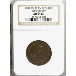 1787 COPPER New Jersey Copper, Small Planchet,