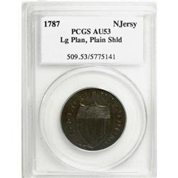 1787 COPPER New Jersey Copper, Large Planchet,