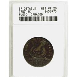1787 1C Fugio Cent, STATES UNITED, Cinquefoils