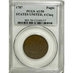 1787 1C Fugio Cent, STATES UNITED, Cinquefoils