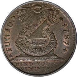 1787 1C Fugio Cent, UNITED STATES, Cinquefoils