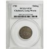 Image 3 : 1783 SHLNG Chalmers Shilling, Long Worm VF35