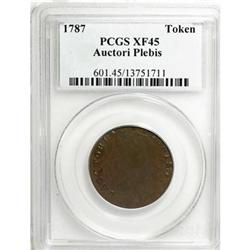 1787 TOKEN Auctori Plebis Token XF45 PCGS