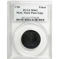 1789 TOKEN Mott Token, Thick Planchet, Plain