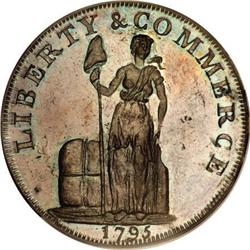 1795 Cent Talbot, Allum & Lee Cent PR62 Brown