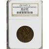 Image 3 : 1783 1C Washington Unity States Cent MS62 Brown